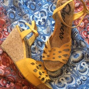 Mustard yellow sandals